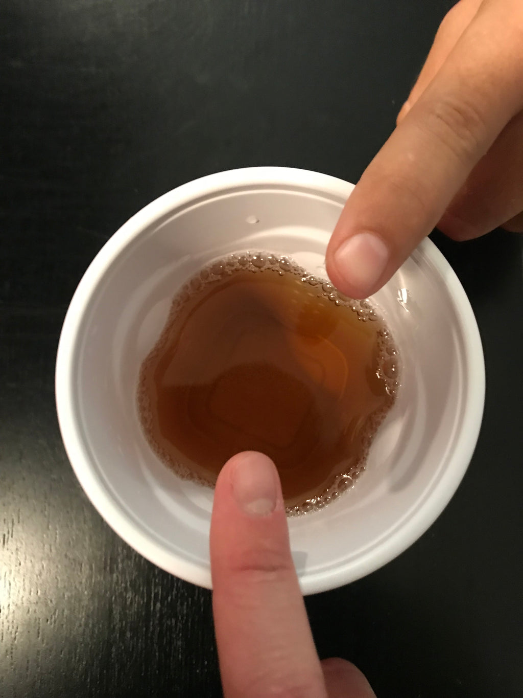 finger on screen drinking game